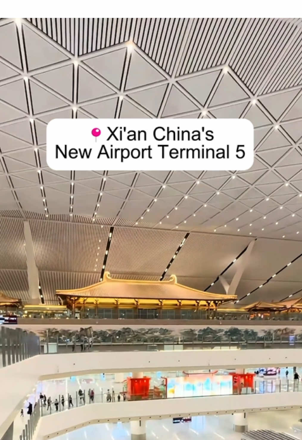 This is Terminal 5 of the New Airport in Xian,China. #xian #chinatravel #airport #meetandgreet 