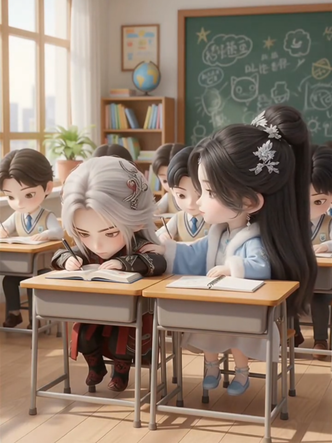 婉儿和师兄快乐校园生活 #治愈系 #donghuaedit #donghua #renegadeimmortal 