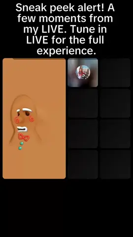 Sneak peek alert! A few moments from my LIVE. Tune in LIVE for the full experience. #tiktoklive #livehighlights