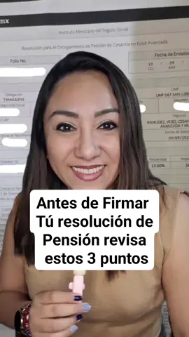 Antes de firmar tú resolución de pensión checate esto #pension #imss #informacion #paratí 