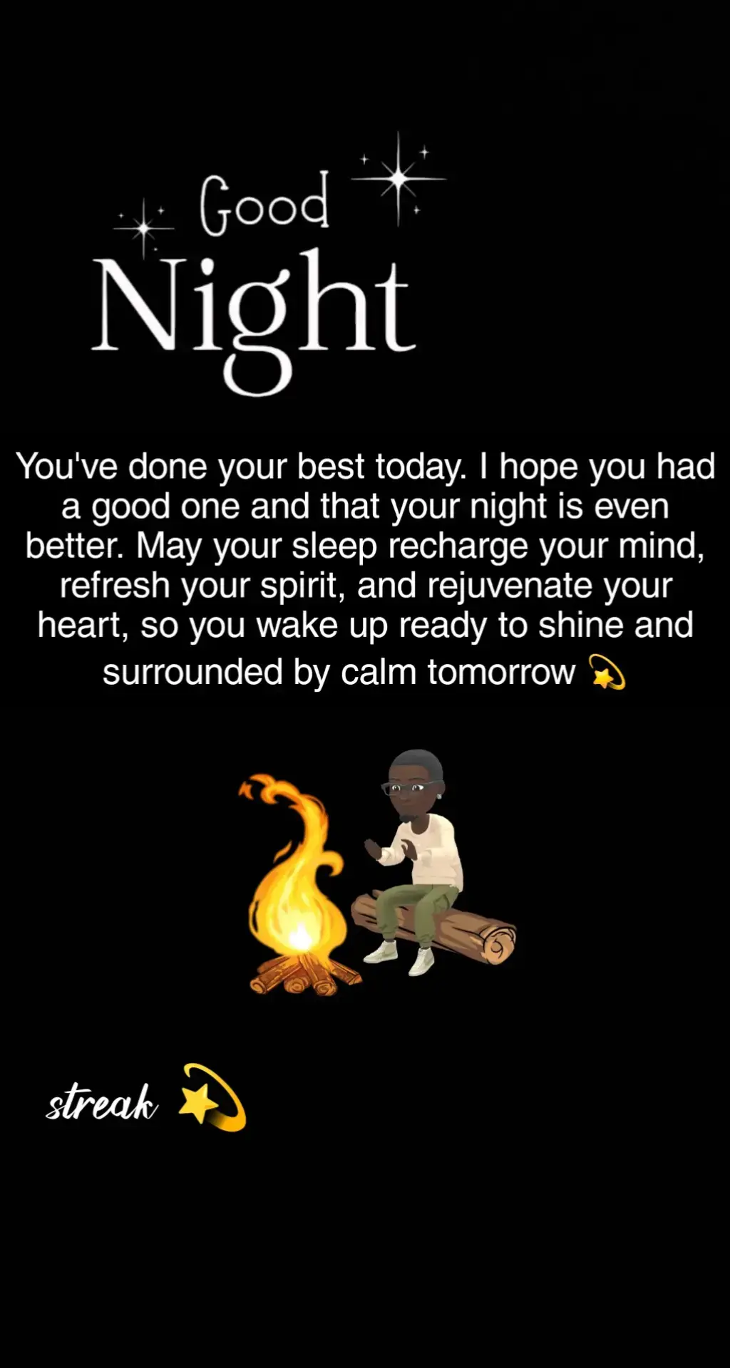 Sending you all the calm tonight. Sleep well, let your mind and spirit refresh! 😌 #PeacefulNight #GoodVibes #SleepTight #NightRoutine #Mindfulness