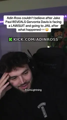 Adin Ross couldn’t believe after Jake Paul REVEALS Gervonta Davis is facing a LAWSUIT and going to JAIL after what happened 👀😳 #adinross #jakepaul #gervontadavis #boxing @adin @Jake Paul 