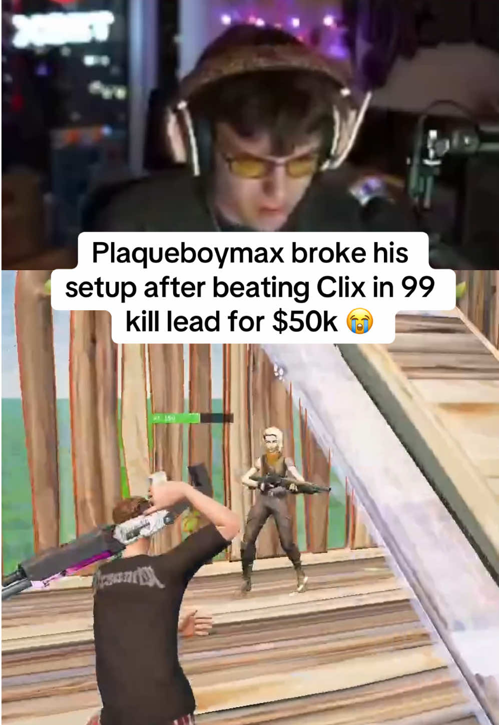 Plaqueboymax broke his setup after beating Clix in 99 kill lead for $50k 😭 #viral #fortnite #fortniteclips #fortnitememes #foryoupage