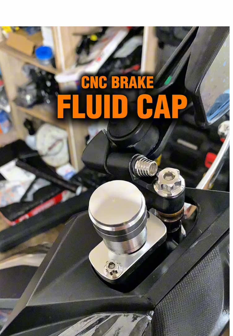 Cnc brake fluid cap, astig nito boss, #cncbrakefluidcap#brakefluidcap#brakefluidcapcover#fluidcapcover#motorcycleaccessories 