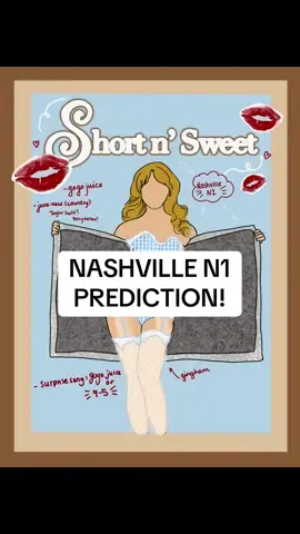 My prediction for Short N Sweet Nashville Night One!  - Bodysuit is gingham… idk it could look SO cute … and Dolly Parton ofc #shortnsweet #sabrinacarpenter #fyp #prediction #nashville 
