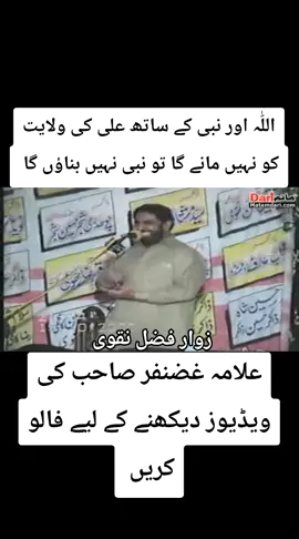 علی ع کی ولایت کتنی ضروری ہے  #علامہ_غضنفر_عباس_تونسوی_صاحب #Alamaghaznfartunsvi #fyp #zakreen1214 #foryou 