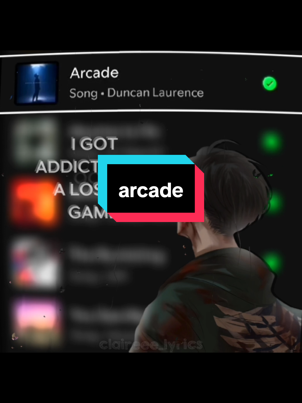 AOT X ARCADE 🥀 #arcade #duncanlaurence #lyrics_songs #AttackOnTitan 