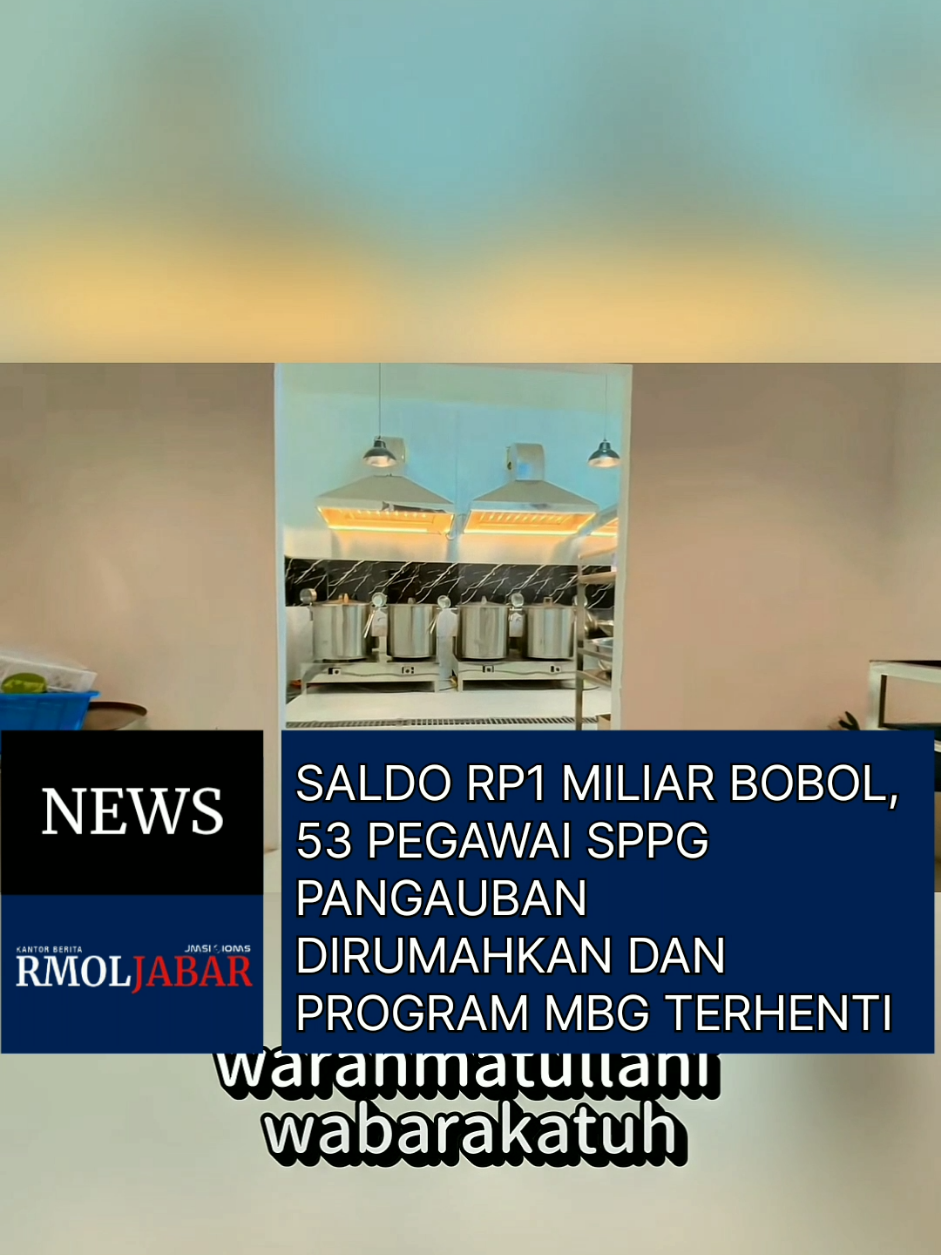 Pembobolan saldo milik SPPG Pangauban Batujajar sebesar Rp1 miliar berdampak serius pada operasional lembaga tersebut. Sebanyak 53 pegawai di Satuan Pelaksana Pemenuhan Gizi (SPPG) Pangauban, Kabupaten Bandung Barat, harus dirumahkan sementara. Akibatnya, distribusi menu program Makan Bergizi Gratis (MBG) terhenti. Padahal, SPPG ini baru beroperasi sekitar 10 hari dan telah memproduksi sekitar 3.500 porsi makanan setiap hari. Sejumlah sekolah yang sebelumnya menerima suplai makanan dari SPPG Pangauban meliputi SDN Cibodas 1, SDN Cibodas 3, SDN Galanggang 1, MI Cihurip, SMPN 2 Batujajar, MTS Banuraja, hingga SMK Kespam. Seluruhnya kini tidak memperoleh menu MBG karena aktivitas produksi terhenti. Pihak yayasan telah melaporkan kejadian tersebut kepada sejumlah pihak berwenang, termasuk anggota DPR RI Komisi IV Dadang Naser, Wakil Kepala BGN Sony Sanjaya, dan Wakil Ketua DPRD Bandung Barat. 