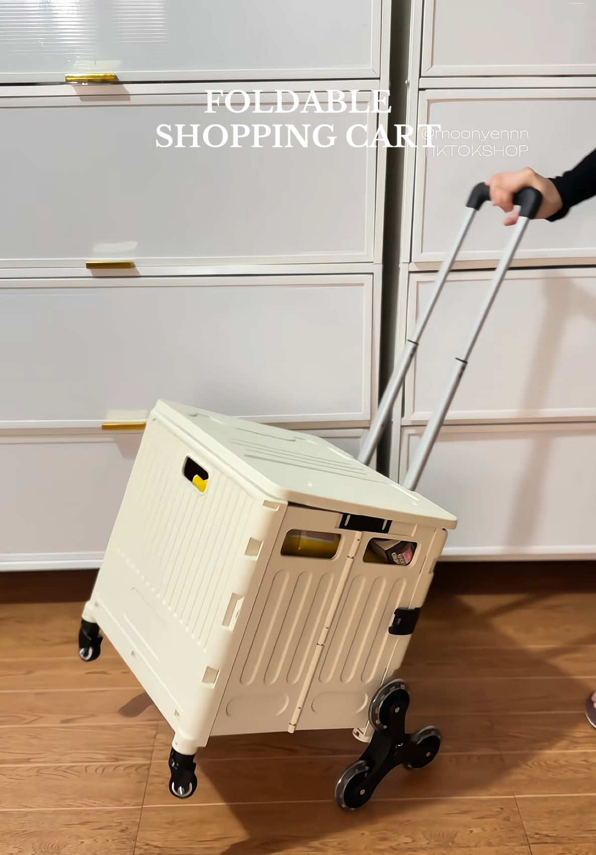less hassle na sa pagbitbit ng mga pinamili because of this foldable shopping cart / trolley cart!! ☺️ matibay pa and spacious #trolleycart #shoppingcart #foldableshoppingcart #foldabletrolleycart  