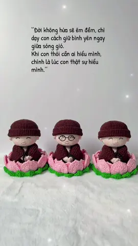 Màu nâu 🪷🪷🧶🧶  #phatphapnhiemmau #moclenhandmade #phatthichca #chutieutoadaisen 