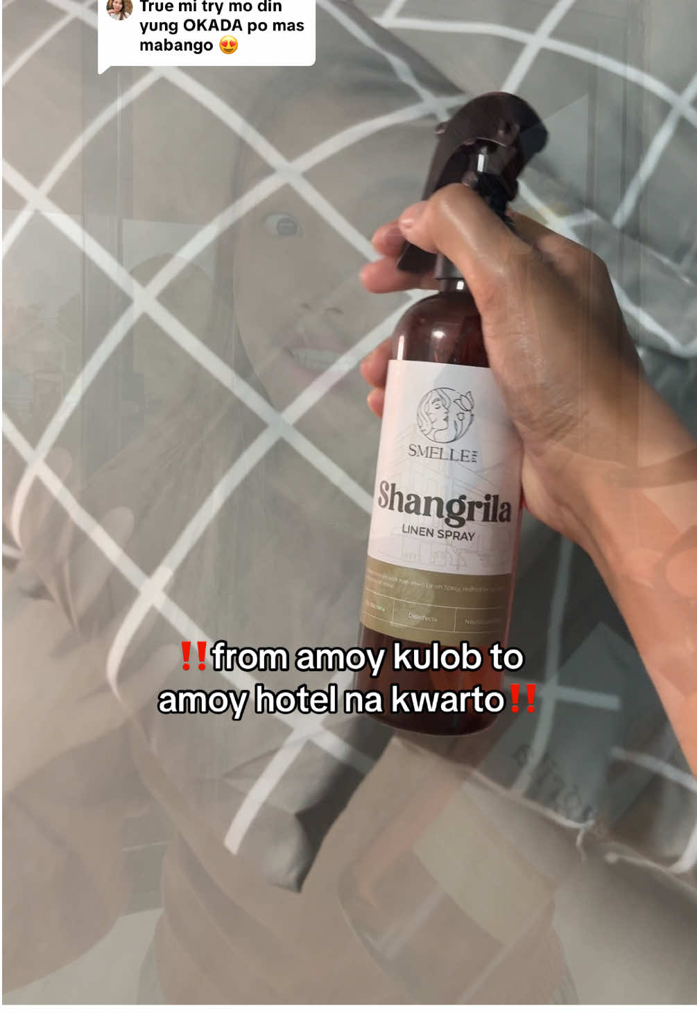 Replying to @Jarla Mustera amoy bagong laba na yung mga linen mo dito. #linenspray 