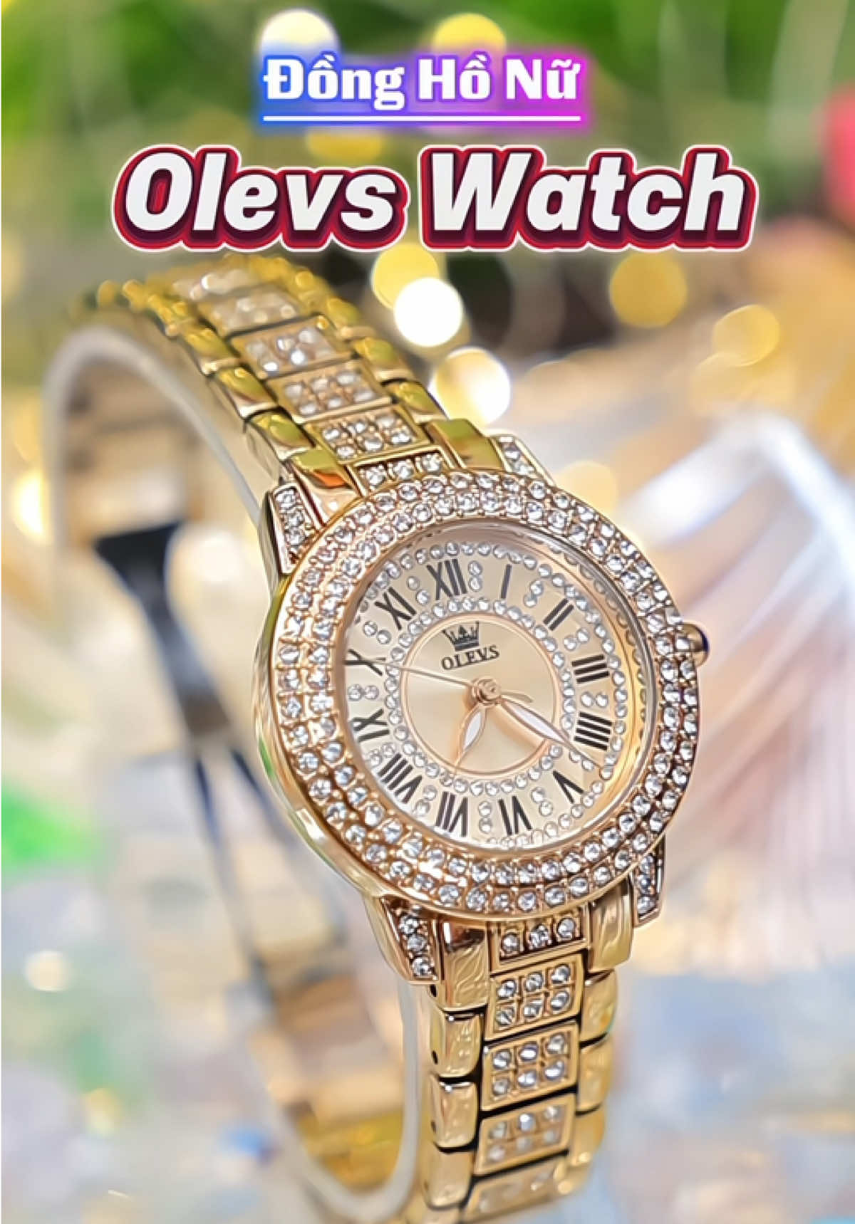 OLEVS Đồng hồ nữ chính hãng chống nước thời trang kim cương #dongho #donghochinhhang #donghodep #donghonu #donghothoitrang 