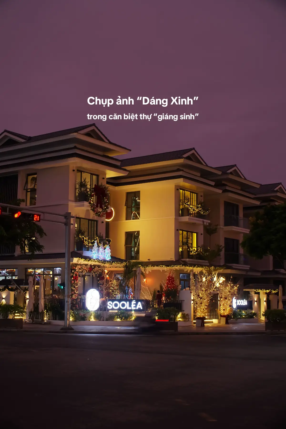 Biệt thự giáng sinh thắp sáng cả một rừng thông Christmas 🎄 #hanoi #cafehanoi #cafegiangsinh #noelhanoi #cafechupnoel 