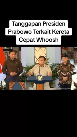 Dalam Acara Peresmian Stasiun Tanah Abang Baru , Presiden Prabowo Singgung Kereta Cepat Whoosh .  Dalam Pidatonya Presiden Prabowo Siap Bertanggungjawab Atas Kereta Cepat Whoosh .  #prabowosubianto #keretacepatwhoosh 