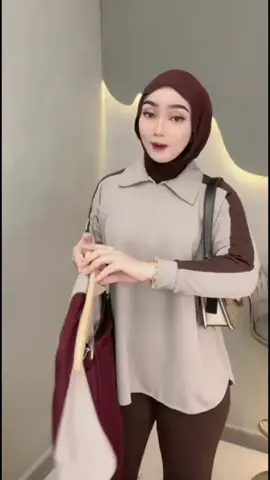 Mima Setcel - Setelan Knit Panjang Wanita Remaja - Atasan Kerah Polo Celana Cutbray - Setelan Nyaman #Oneset #Bajukekinian #Bajubaru #nyamandipakek #Fyp 