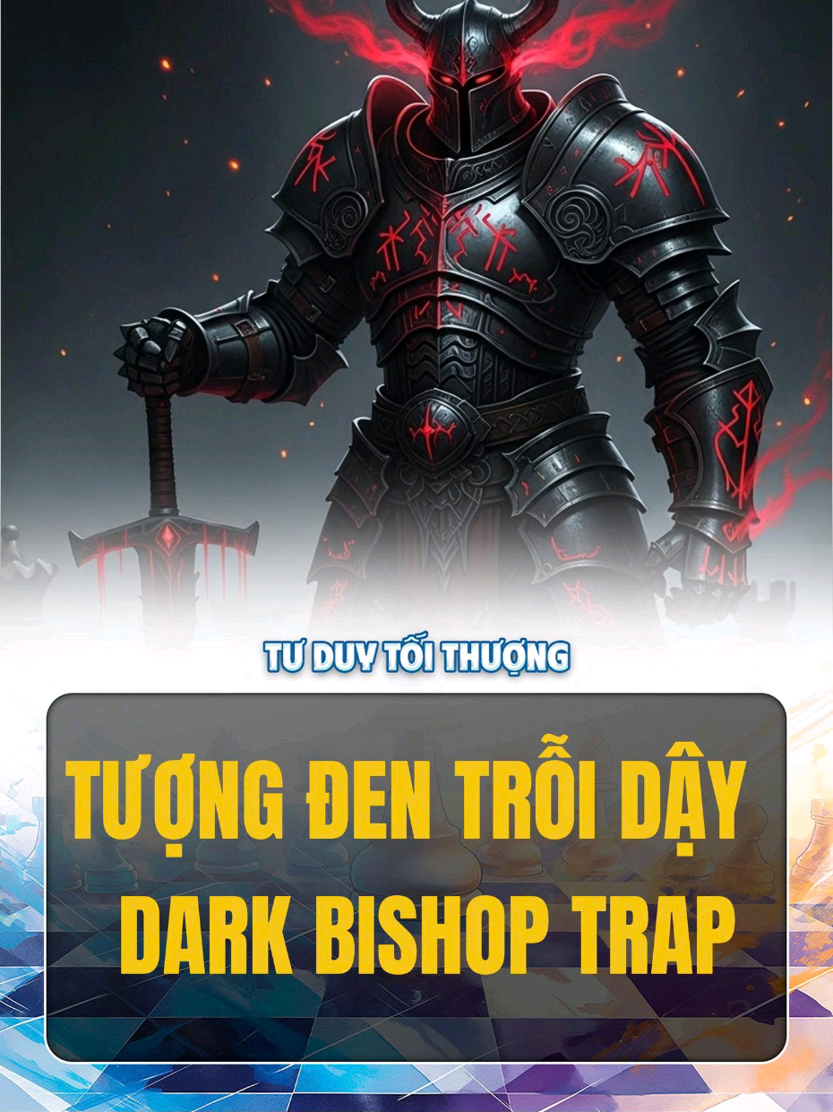 17 nước – Vua trắng gục ngã giữa bàn cờ. 💀 Một sai lầm… và tất cả tan biến. #chess #covua #chesstrap #covuakhaicuoc