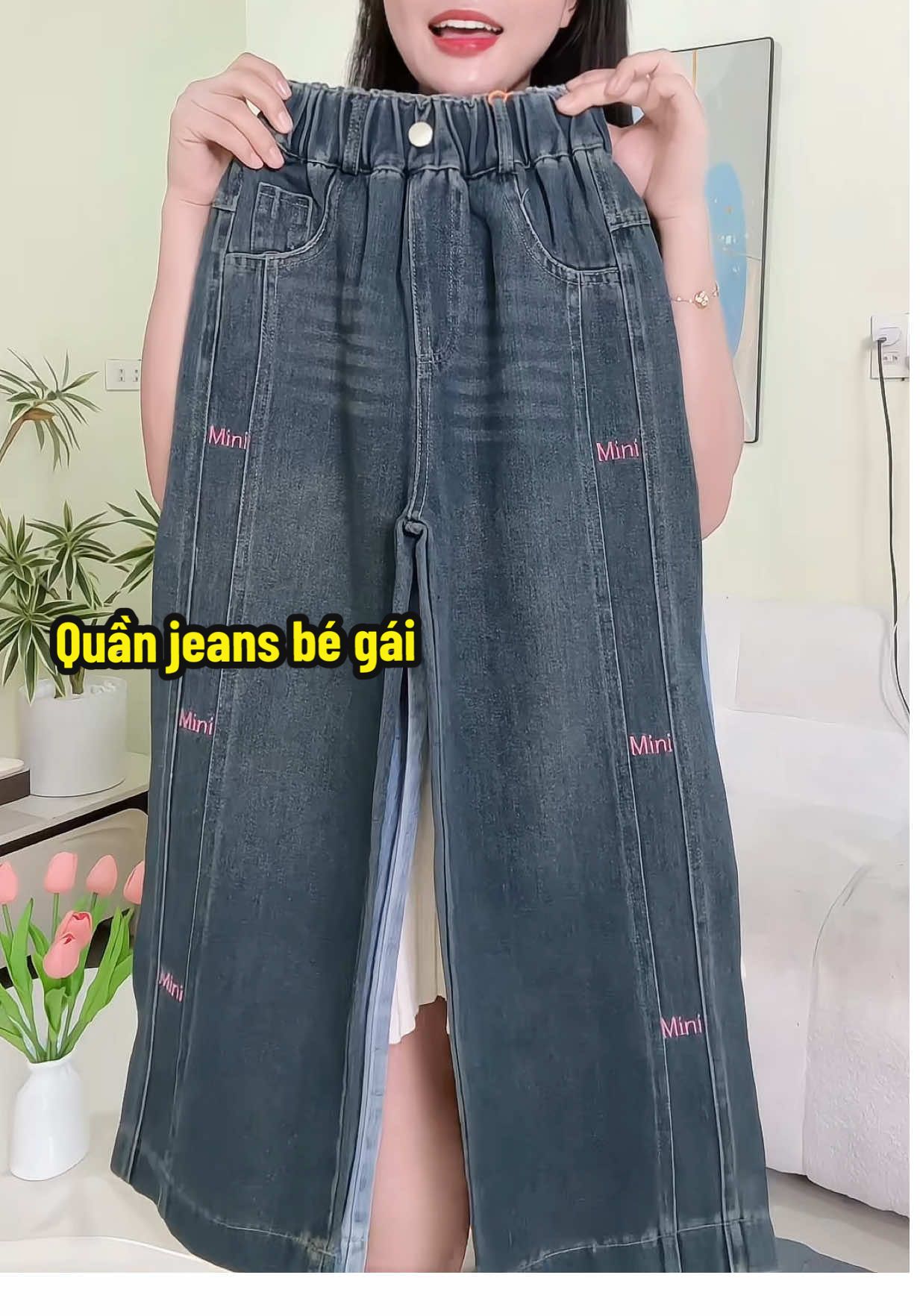 Quần jeans bé gái xinh iu #quanjeansuong  #quantreem #thoitrangtreem #xhtiktok 
