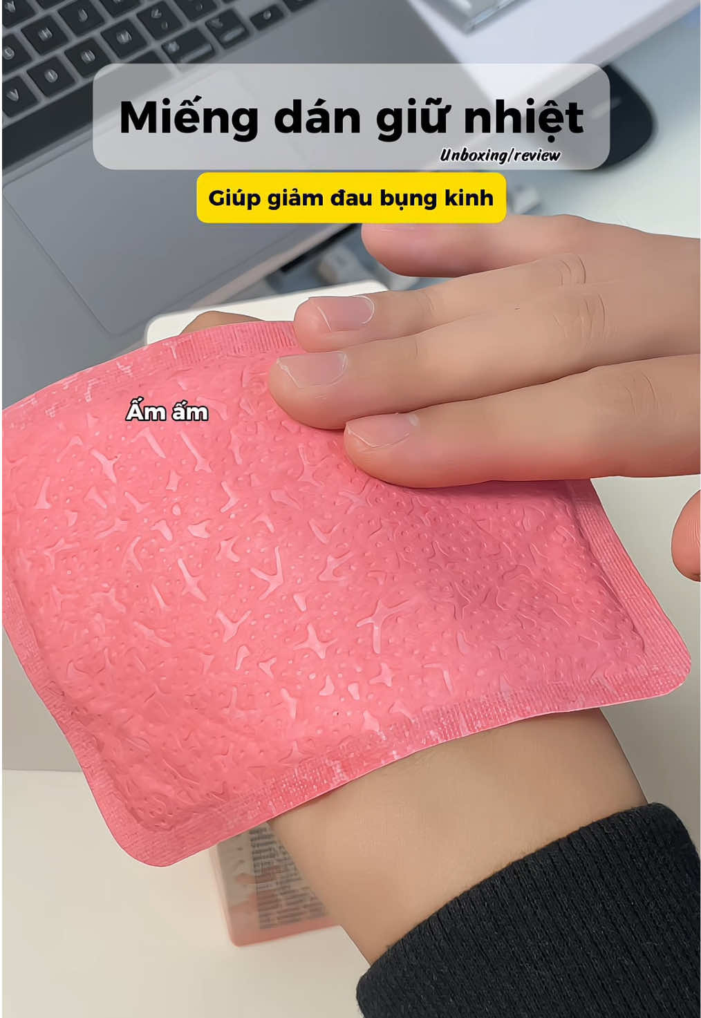 Miếng dán giúp chờm ấm bụng cho mấy bà đỡ lạnh bụng nè  #miengdanchuomnong #chuomambung  #miengdandaubungkinh  #daubungkinhnguyet #daubungkinh 