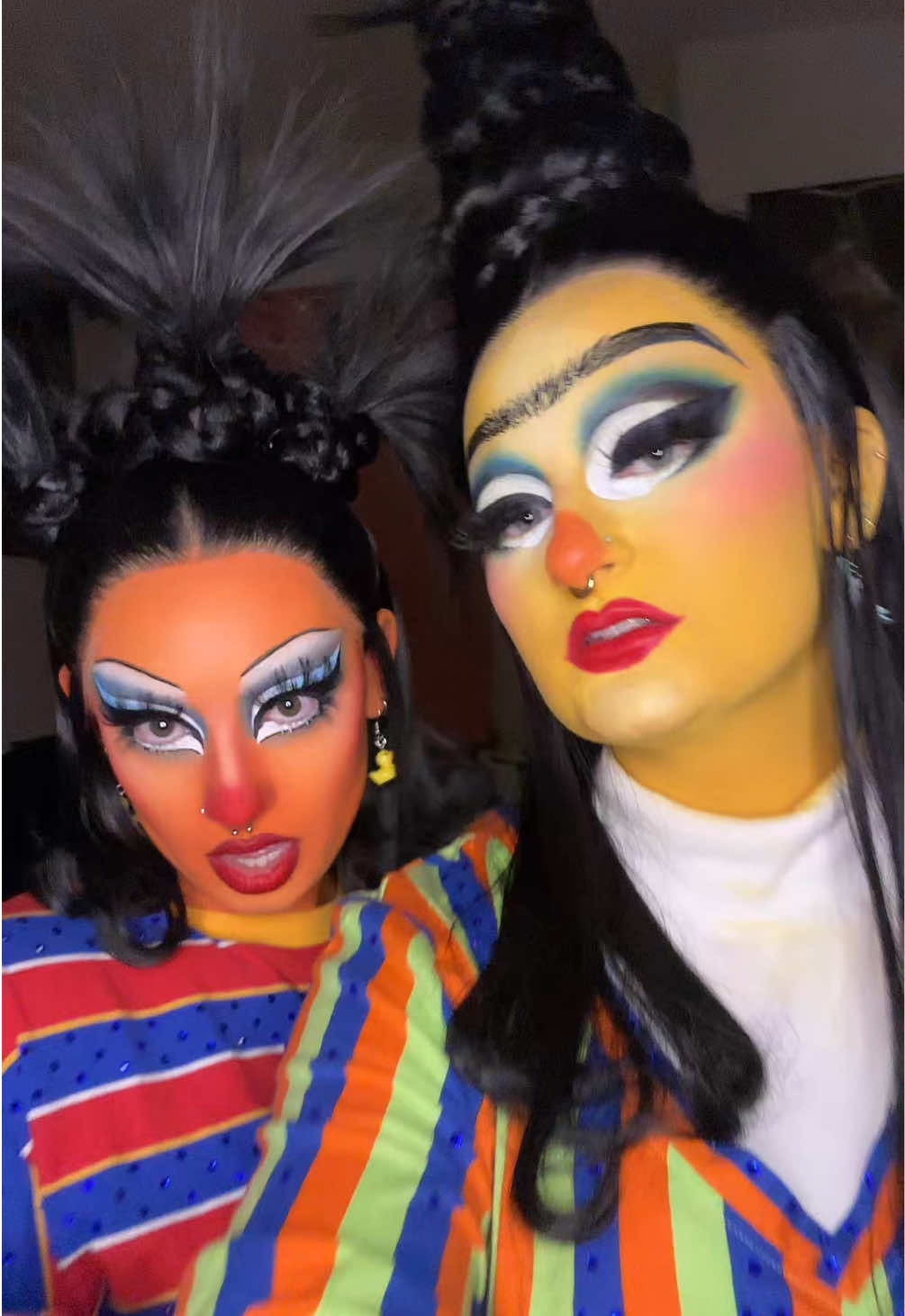 pov: bert and ernie when you asked them if they are roommates or lovers… GUESS! @jess @Sesame Street  #bertandernie #sesamestreet #halloweencostume #halloween #drag 