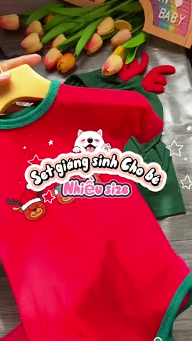 Bodysuit Noel kèm mũ tuần lộc cho bé trai, bé gái sơ sinh, 6 thời trang trẻ em (5)#dothudongchobe #doxinhchobe #thoitrangtreem #bodysuit #quanmuadongchobe