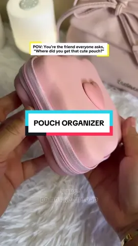 This cute pouch organizer is ideal for travel or everyday use — keep your must-haves in one adorable place. #pouchorganizer #organizer #organizerideas 