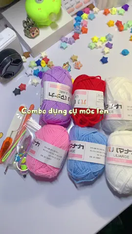 Bộ móc len cho người mới bắt đầu💕#moclen #xh #handmade #viral #thucong 