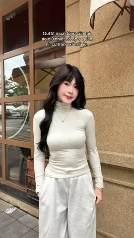 Mùa đông là cứ áo giữ nhiệt + quần nỉ 😙🎀 @JUSTDUN STORE #review #fyp #aogiunhiet #viral #xuhuong 