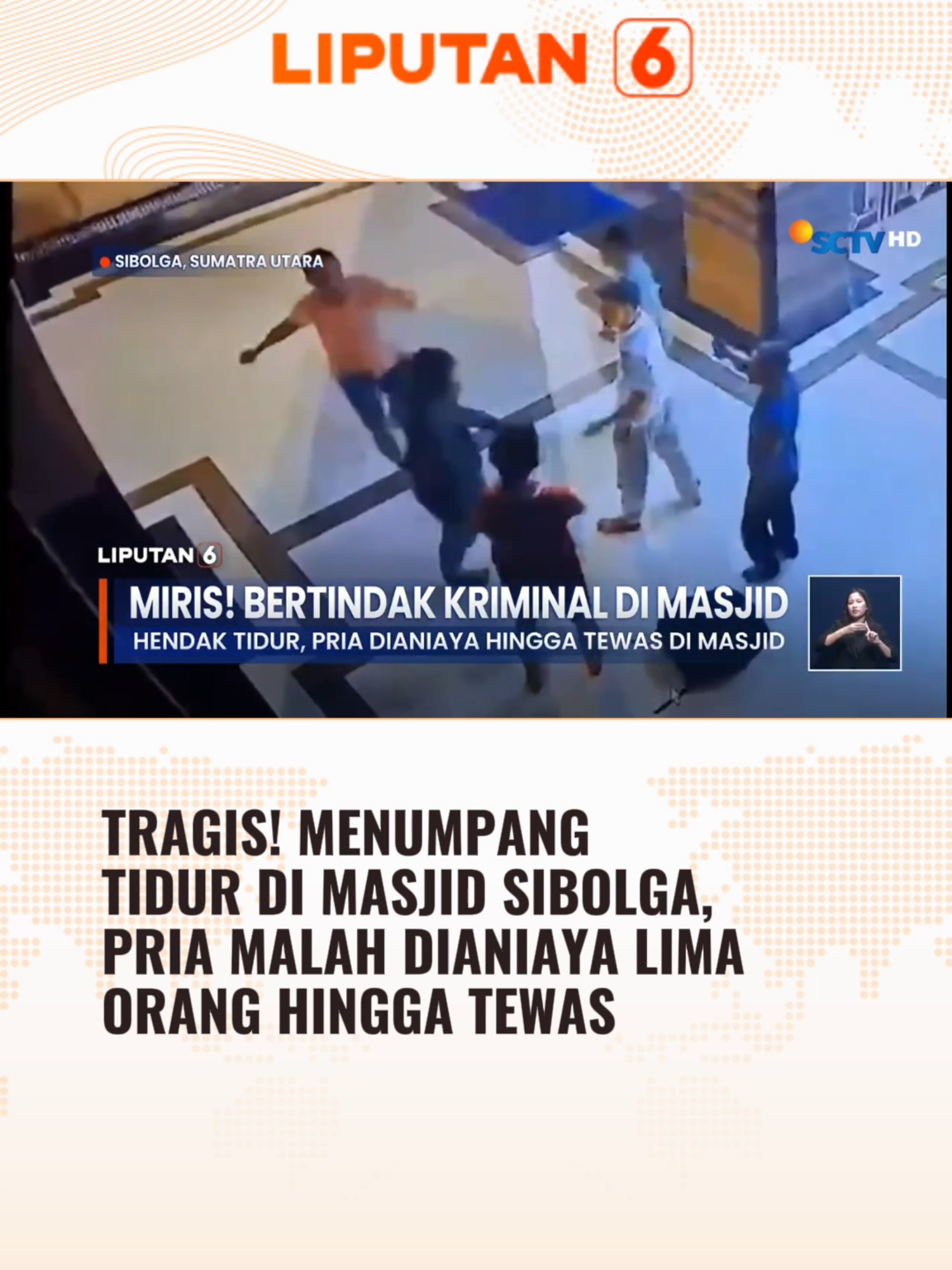 Malang sekali nasib korban, padahal hanya menumpang tidur sebelum berangkat kerja tapi malah dianiaya hingga meninggal dunia. Semoga keluarga yang ditinggalkan diberi ketabahan 😢 #newssctv #liputan6sctv #liputan6 #sibolga #sibolgatapteng #longervideos #beritatiktok #trending #foryourpages #foryourinformation #fypage #fyp