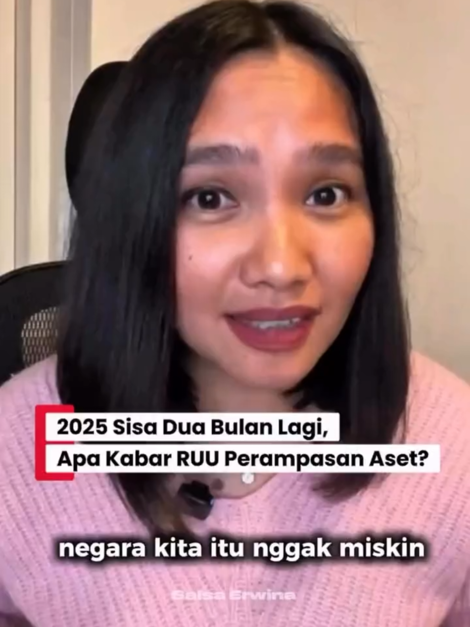 RUU Perampasan Aset udah masuk kedalam prolegnas prioritas tahun 2025-2026. Tapi sampai hari ini, belum terdengar update terbaru. Yuk @dpr_ri kami semua menunggu perkembangan selanjutnya. Salah satu tuntutan kami pada 17+8, segera sahkan RUU Perampasan Aset! 🔥🔥