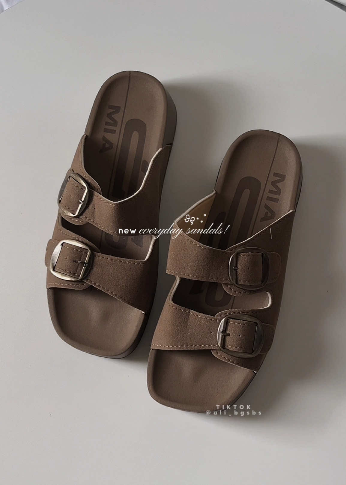 newest double-straps sandals 💫 #sandals #womensandals #slides #womensandals #miashoes 