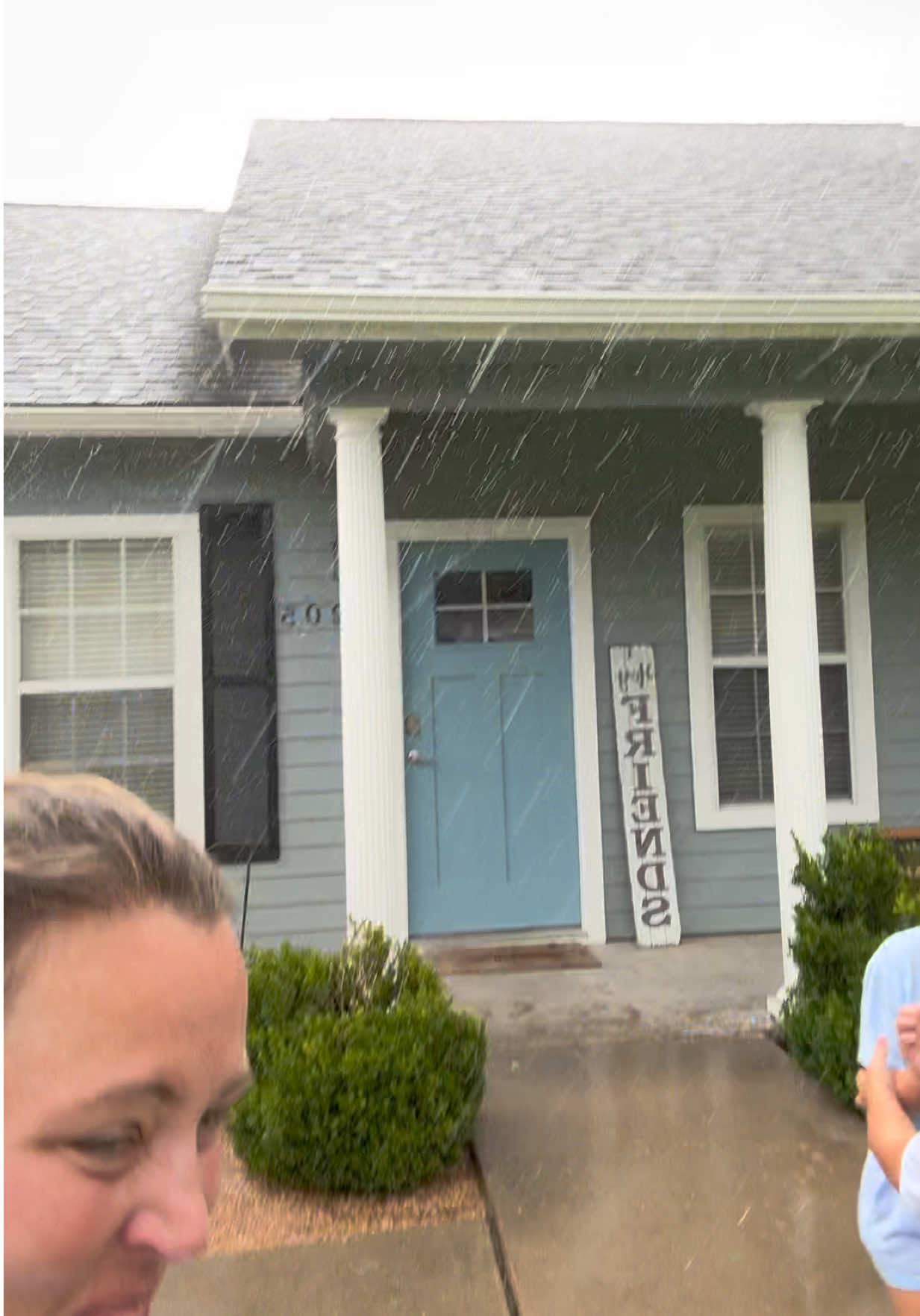 Remember to enjoy the small moments in life like to stop and dance in the rain with your kids! 🥰🌦️#dancing #rain #thelittonfam #blessed #kids 