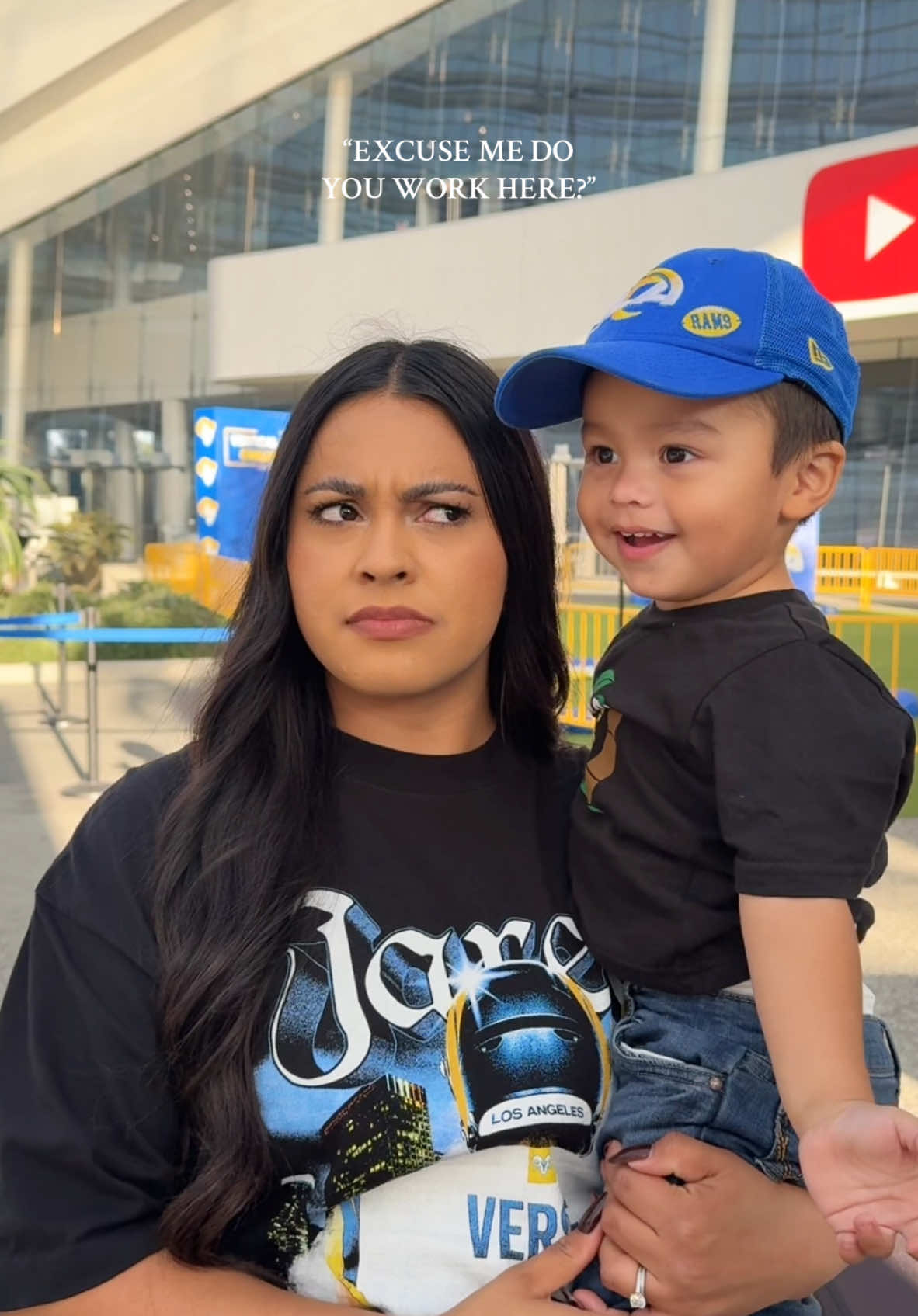 We’re just really big fans😏🫶🏽 #ramsfootball #ramshouse #footballszn #whoshouse #gamedayfits @Los Angeles Rams 