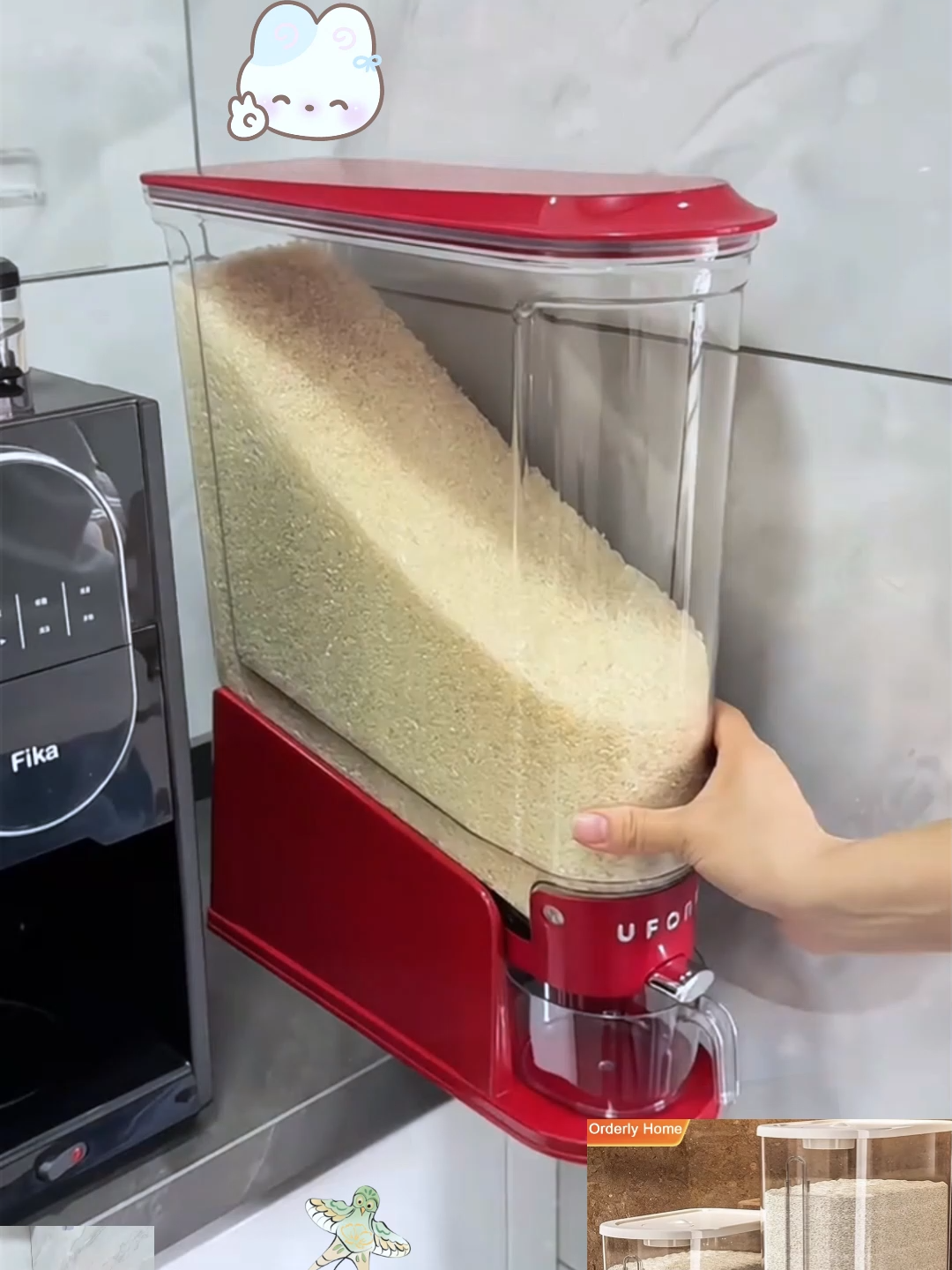 ถังข้าวสาร โปร่งใส เก็บข้าวสารได้ กันฝุ่น กันแมลง เข้าได้กับไลฟสไตล์ครัว #ถังข้าวสาร #ถังใส่ข้าวสาร #ถังเก็บข้าวสาร #ถังเก็บข้าวสารกันแมลง #ของใช้ในครัวเรือน #tiktokshopครีเอเตอร์