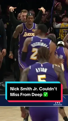 Nick Smith Jr. had takeover mode activated tonight 🎮 #NBA #Basketball #Lakers #NickSmithJr