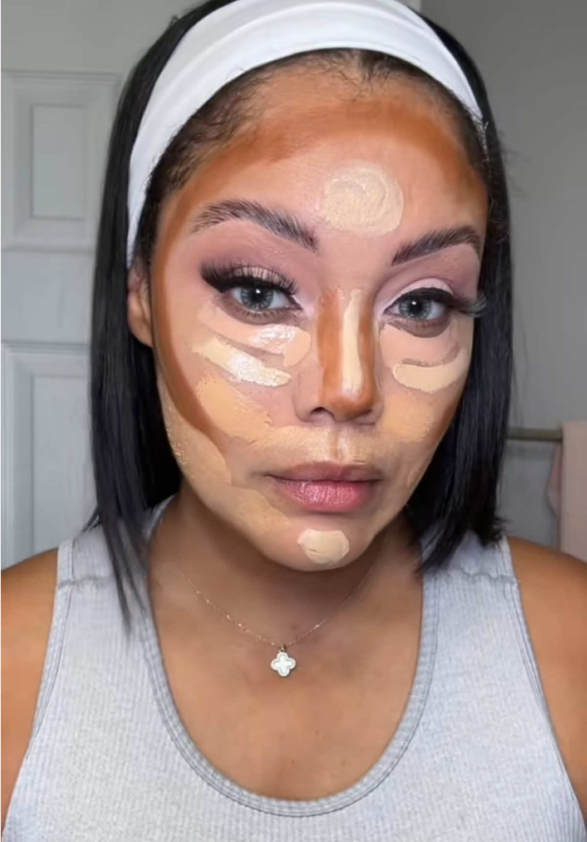 Beat that face 😉 #makeuptutorial #fullglam #fypシ 