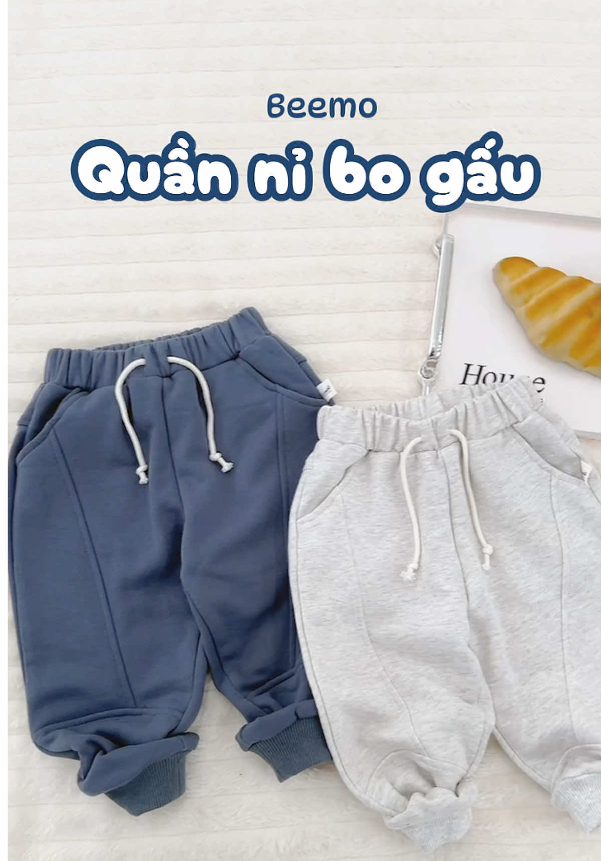 Chiếc quần nỉ ấm áp cho bé yêu những ngày đông ❄️❣️ #beemogrowwithjoy #Thờitrangtrẻem #Mẹvàbé #OutfitThuDong #viral  