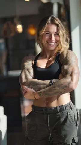 Her Beauty Hides Surprising Strength #fitfam #sport #fitnessmotivation #Love #GymLife
