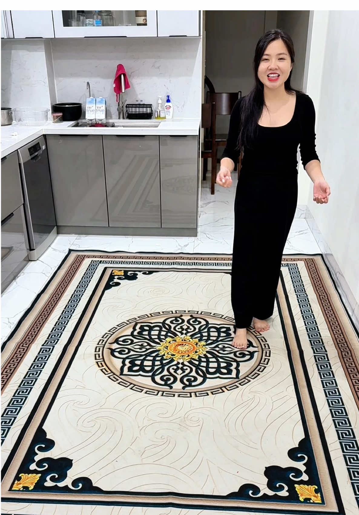 Thảm Bali nhập khẩu công nghệ đức 5D #tham #thambali #thambalitraisan #xuhuong #bongbuongbinh 