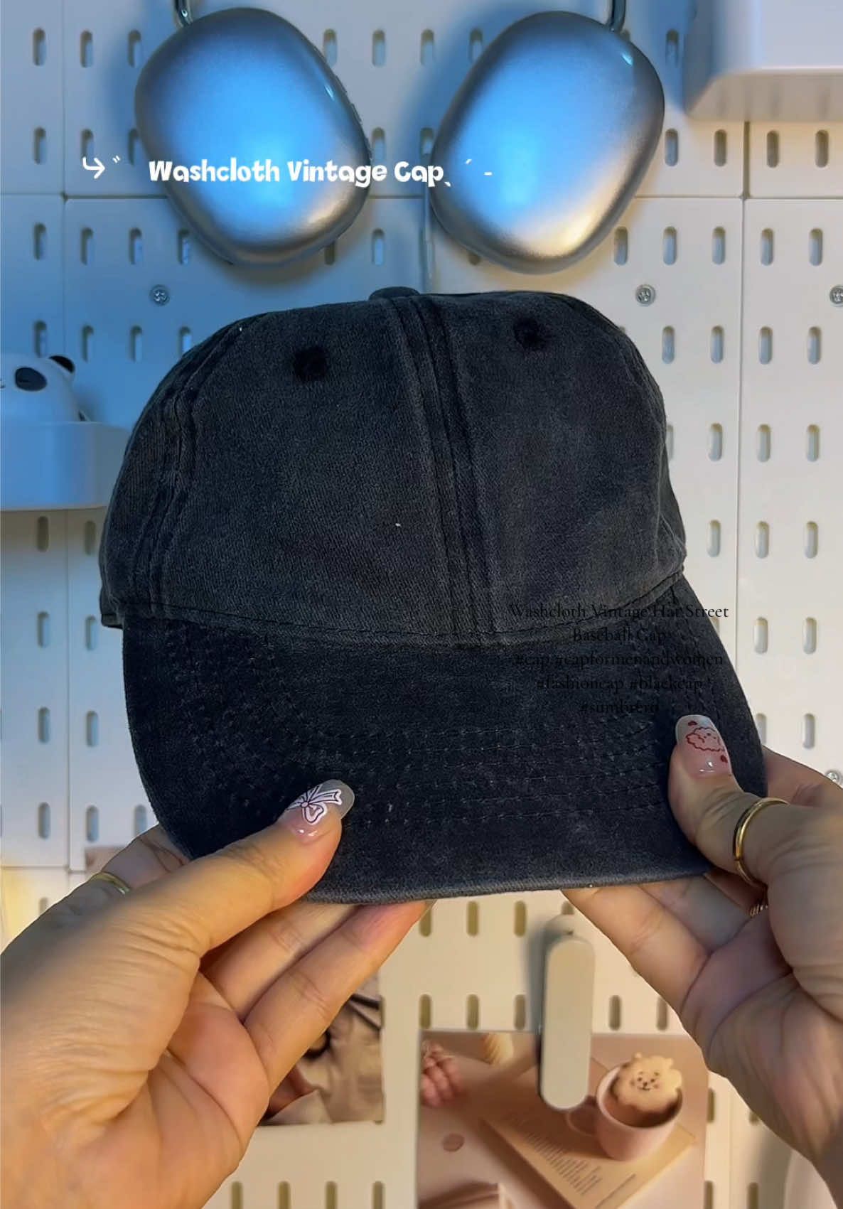 Washcloth Vintage Hat Street Baseball Cap #cap #capformenandwomen #fashioncap #blackcap #sumbrero 