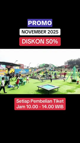 Senin - Kamis (Rp.10.000) dan Jumat - Minggu (Rp.15.000) 😍 #promonovember #playground #tamanbermain #tigaraksa 