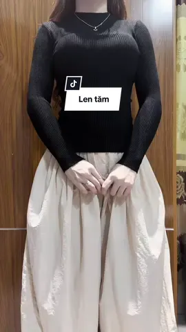 Áo len tăm dễ mặc dễ mix đồ, siu ấm #aolentam #aoxinh #maydongmacgi 