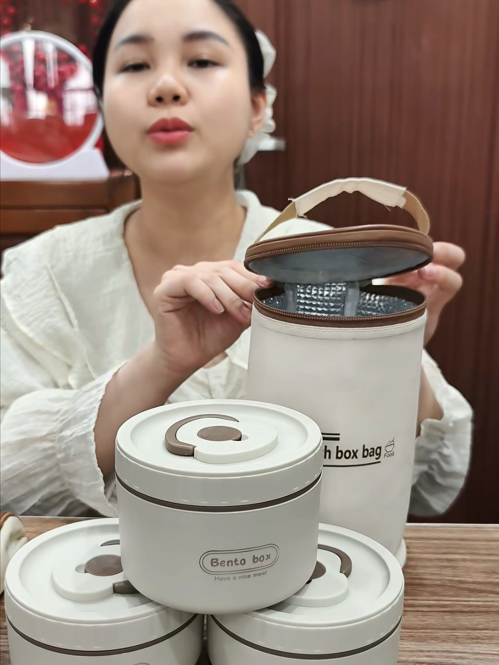 Hộp cơm giữ nhiệt văn phòng kèm đũa thìa #hopcomgiunhiet #hopcomvanphong #cotiennhaxinh 