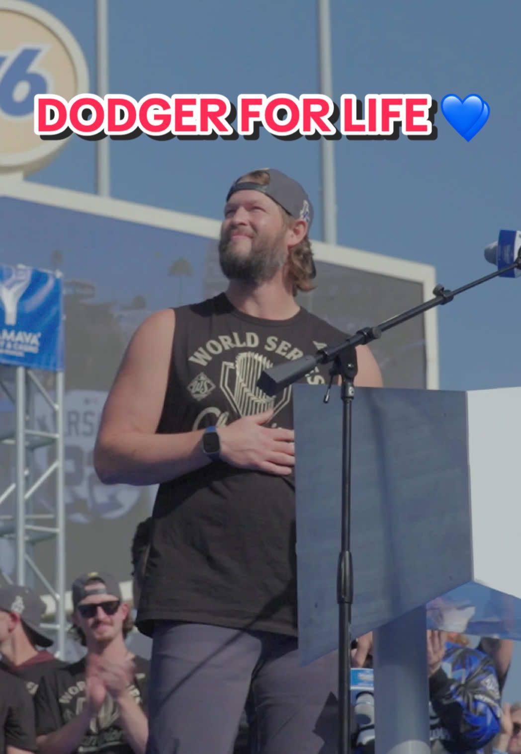 Clayton Kershaw, Dodger for life. 💙 #dodgers #sports #losangeles 