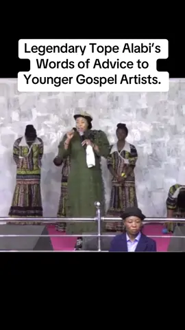 A voice seasoned with grace and wisdom 🎙️ Mummy Tope Alabi continues to inspire the next generation of gospel ministers 🙏 Every word here is a gem 💎 #topealabi