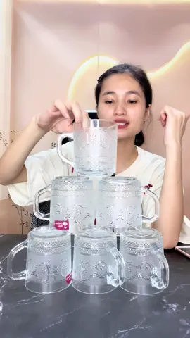 Set 6 ly thuỷ tinh cao cấp #lythuytinhdecor #cocthuytinh #lythuytinh #viral #xuhuongtiktok  