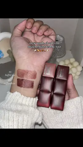 maybelline new york teddy tint nude shades 😭❤️ #maybelline #teddytint #liptint #nude #recommendation 