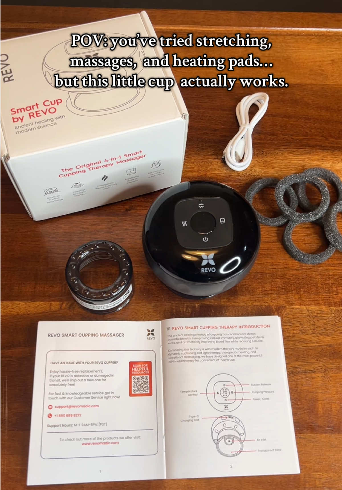 If you have stiffness or pain in your back or neck, you should check this out.   It’s so easy to use… I’ve got it going right now as I’m typing this. 🙌🏼 #revosmartcupper #cuppingtherapy #cupping #tiktokshop #cuppingmassage 