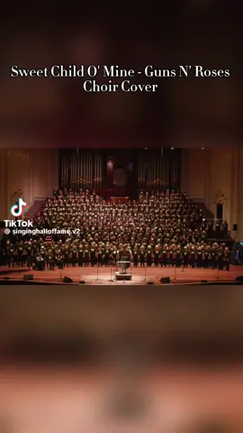 😮 #choir #gunsnroses #sweetchikdofmine #impressive #music 