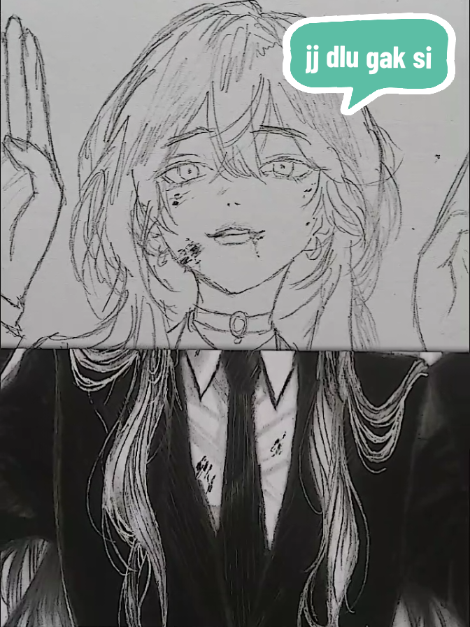 jj dlu gk si🖤 #capcut_edit #trend #drawing #sketch #like 