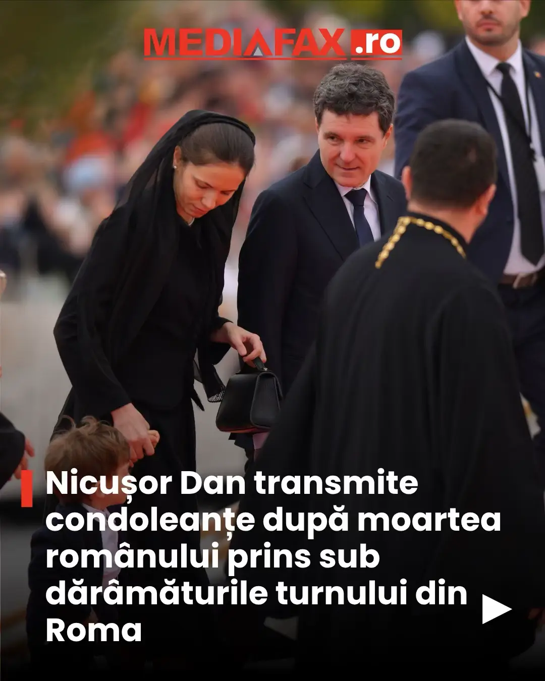 Președintele României, Nicușor Dan, a transmis un mesaj de condoleanțe după moartea românului prins sub dărâmăturile turnului medieval din Roma, care a murit a spital. #presedinte #nicusordan #roma #tragedie #mediafax